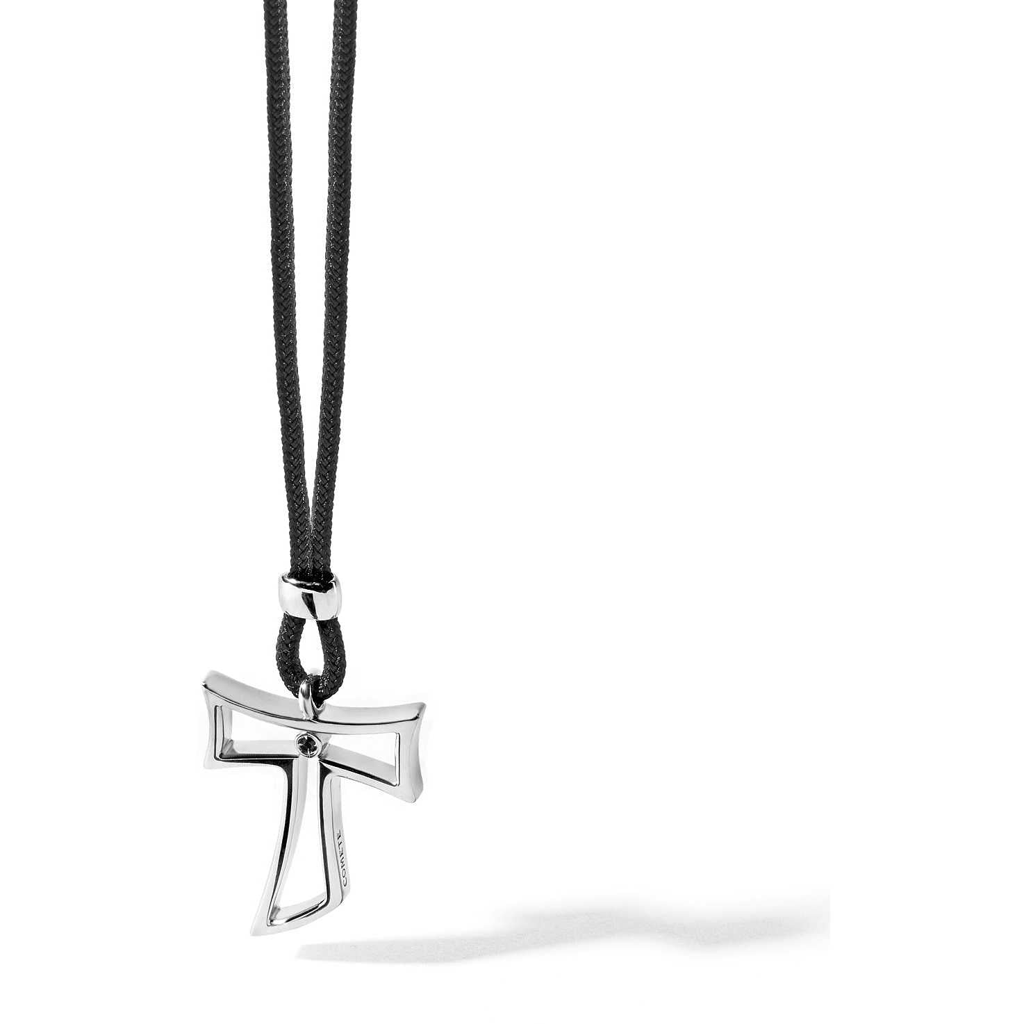 Collana Croce in Argento - Comete Uomo