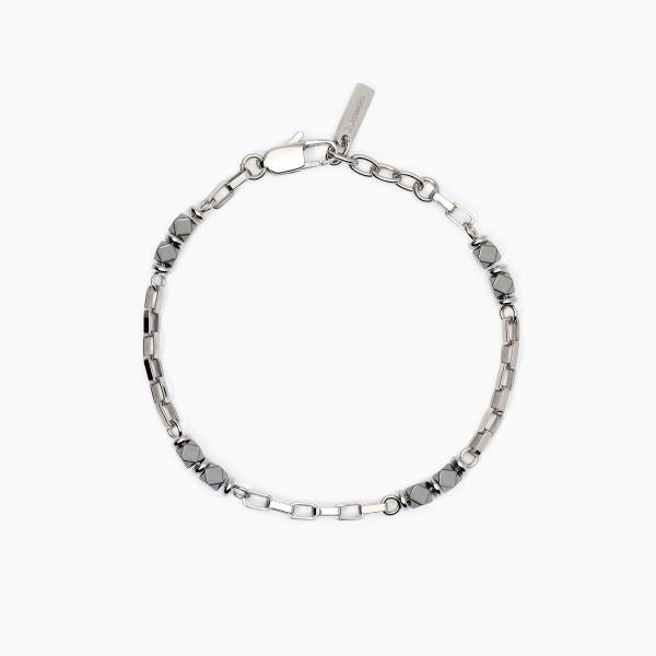 2JEWELS - Bracciale in acciaio 316L ematite