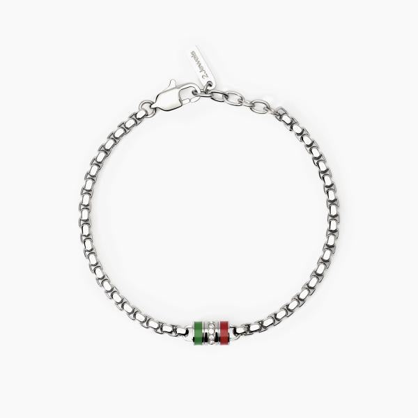 2JEWELS - Bracciale in acciaio 316L smalto cristalli