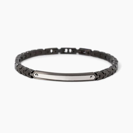 2JEWELS - Bracciale in acciaio 316L PVD gunmetal