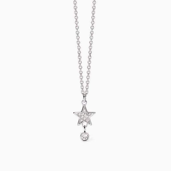 2JEWELS - Girocollo in acciaio 316L cristalli con stelle