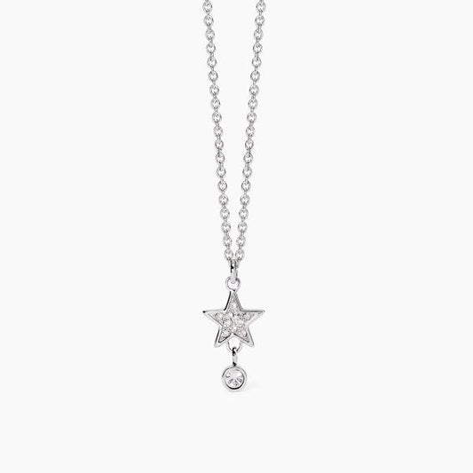 2JEWELS - Girocollo in acciaio 316L cristalli con stelle