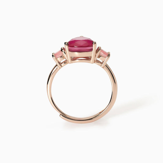 MABINA - Anello con fusion stone rosa