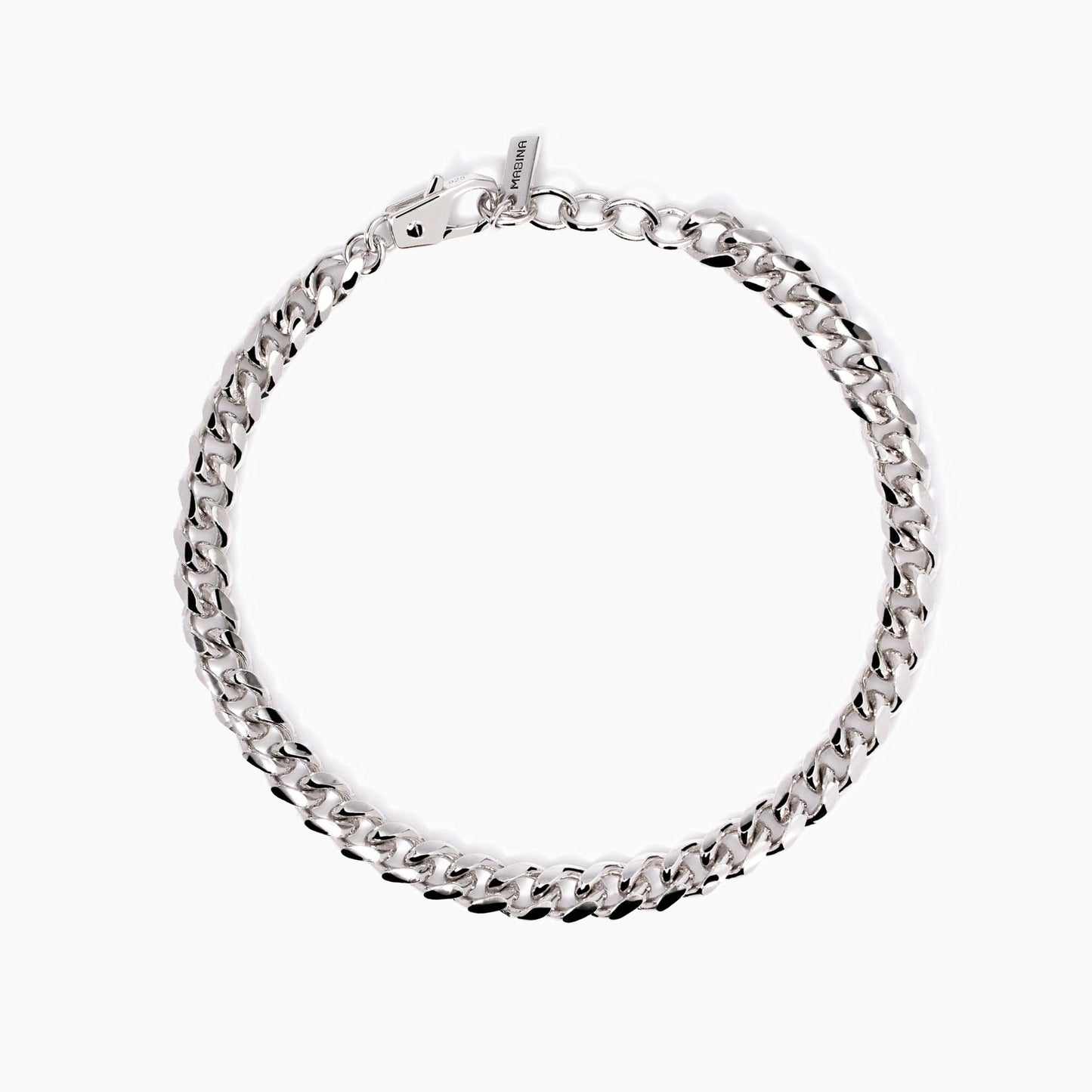 MABINA UOMO - Bracciale uomo con catena diamantata