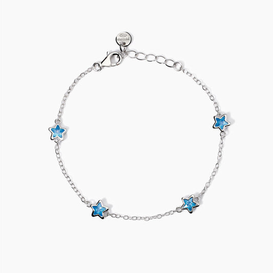 MABINA JUNIOR - Bracciale con stelline azzurre