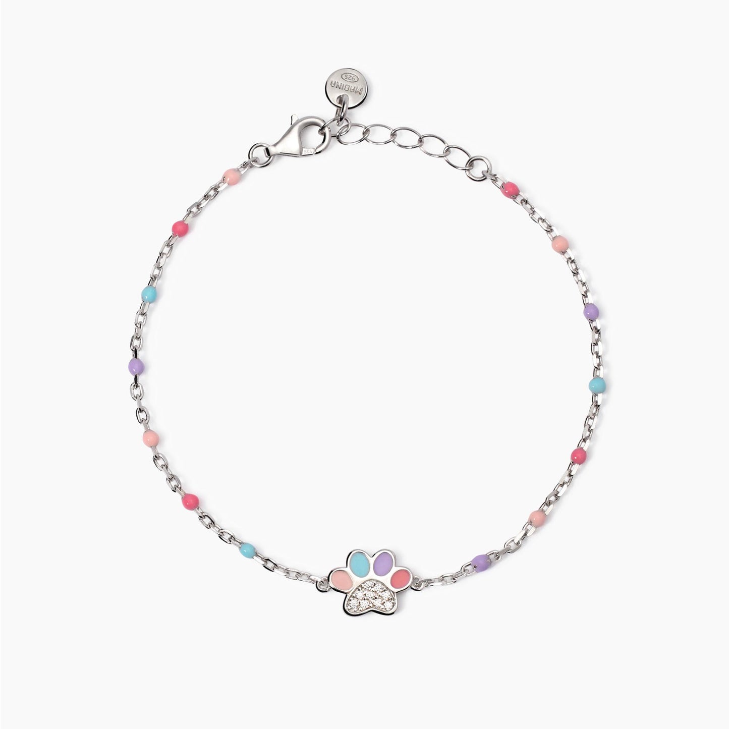 MABINA JUNIOR - Bracciale con zampina smaltata