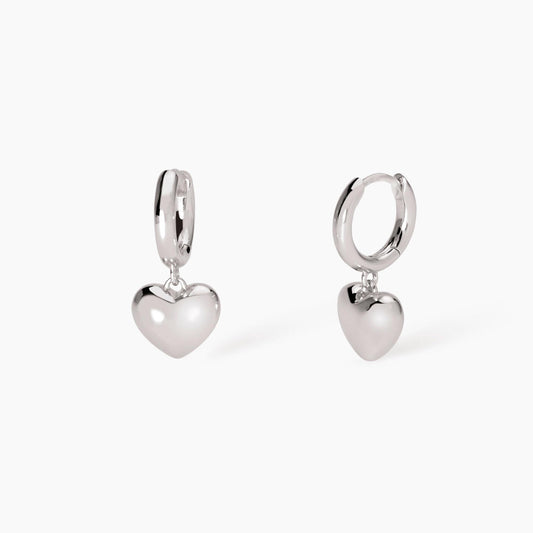 MABINA - Orecchini in argento con cuore