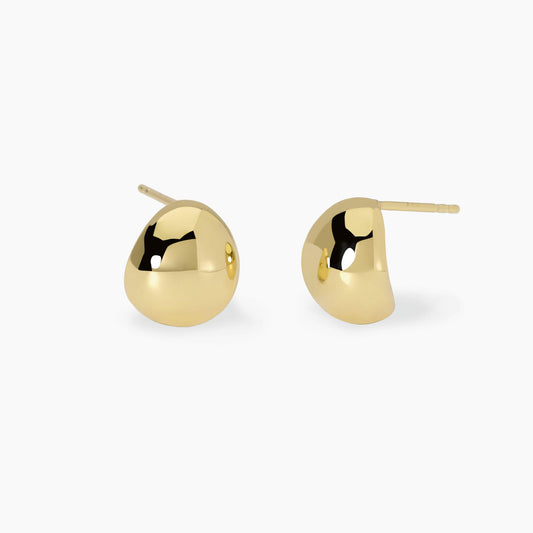MABINA - Orecchini goccia in argento dorato