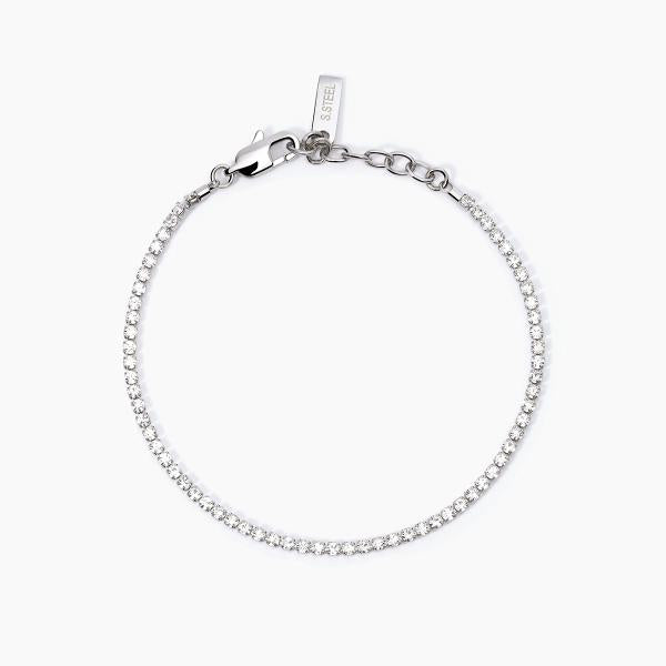 2JEWELS - Bracciale Tennis Acciaio