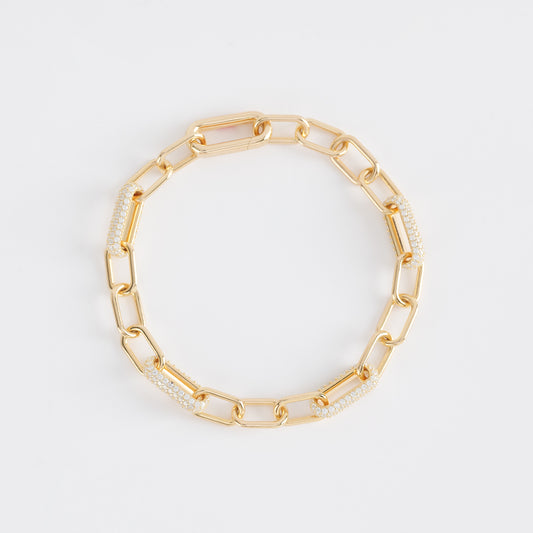 MABINA - Oval Link Bracelet