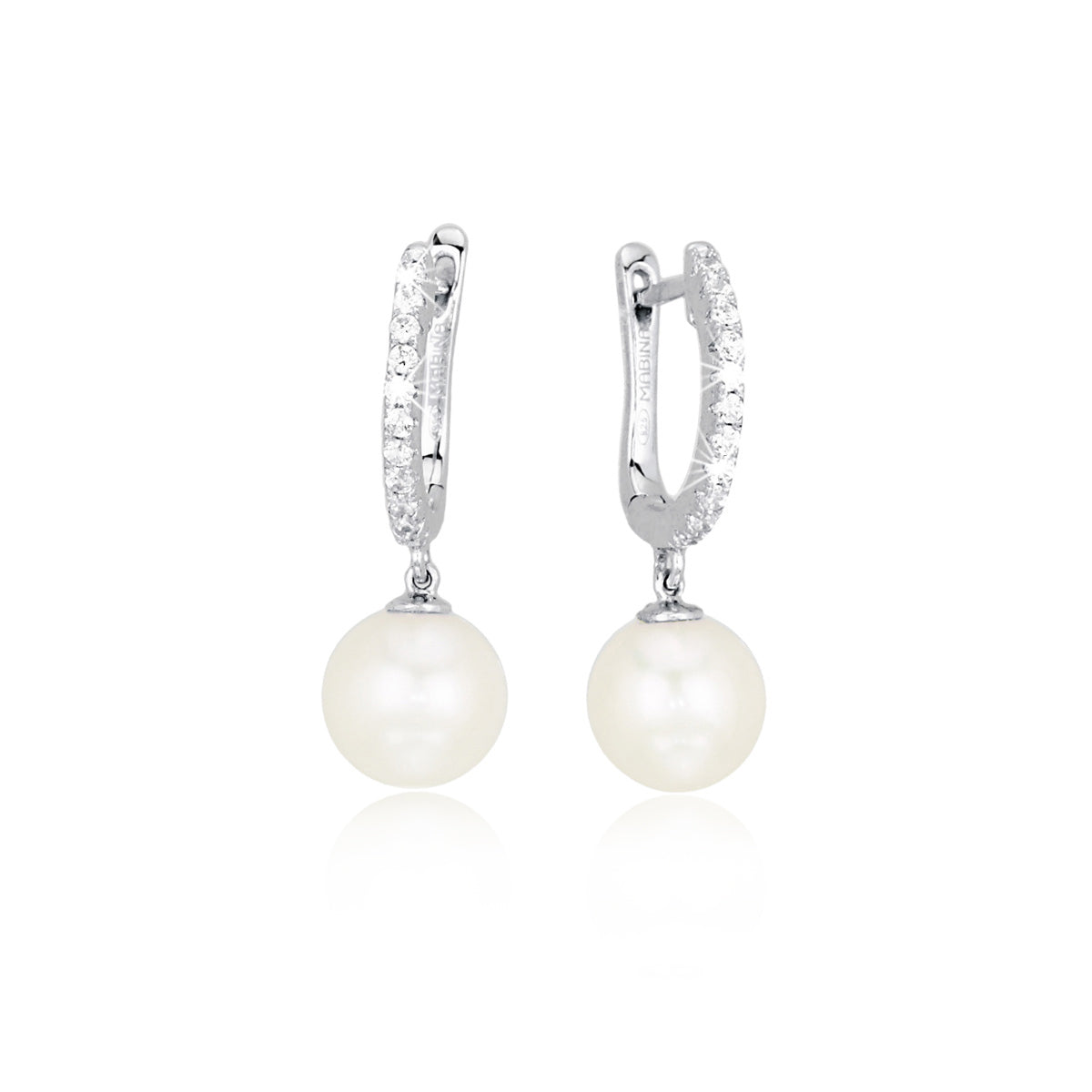 MABINA - Hook Earrings with Pearls