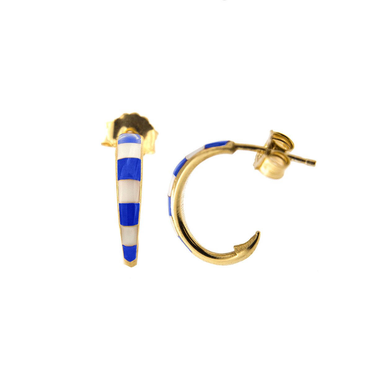 RUE DES MILLE - Blue Mono-Earring