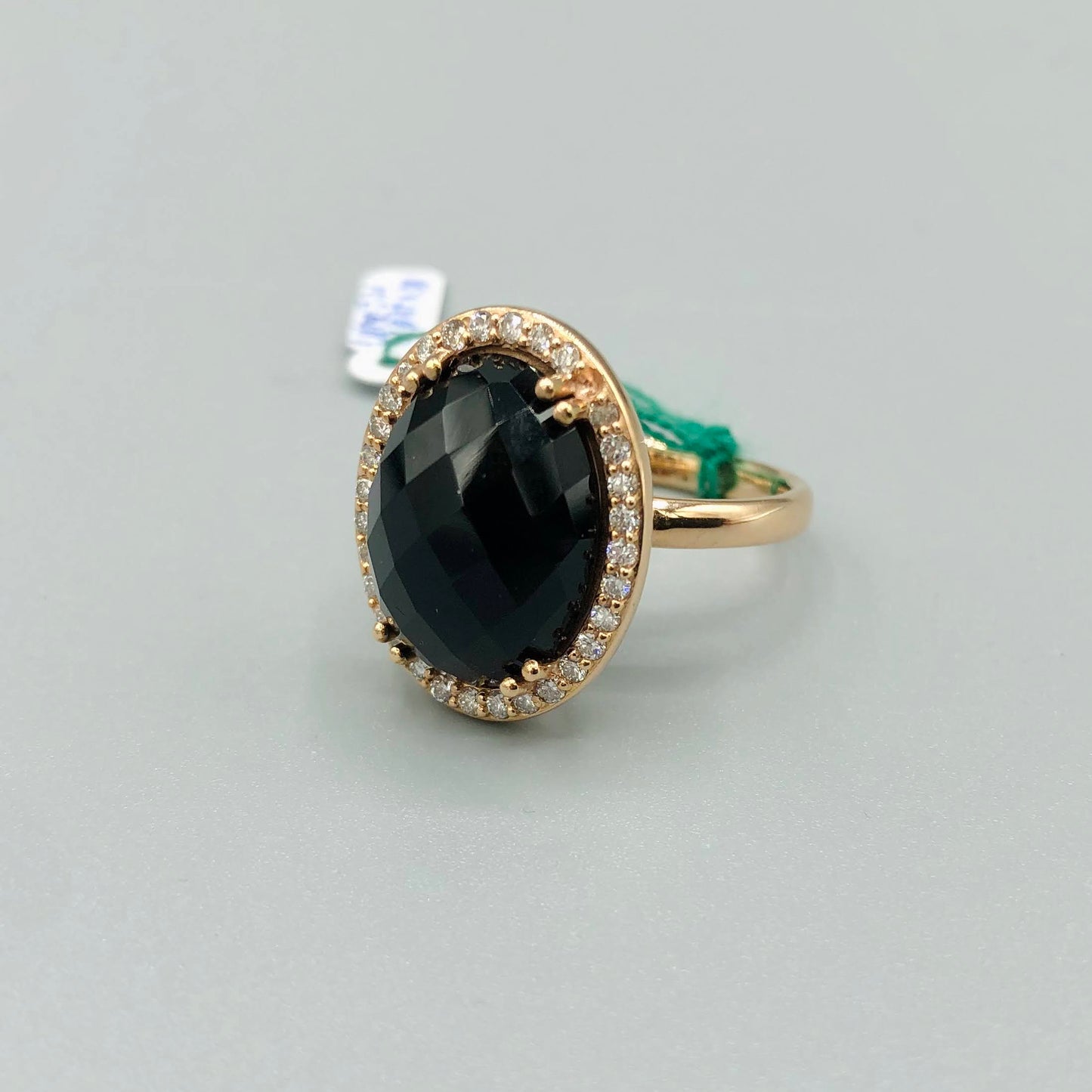 Valenza Jewels - Black Onyx and Diamonds Ring