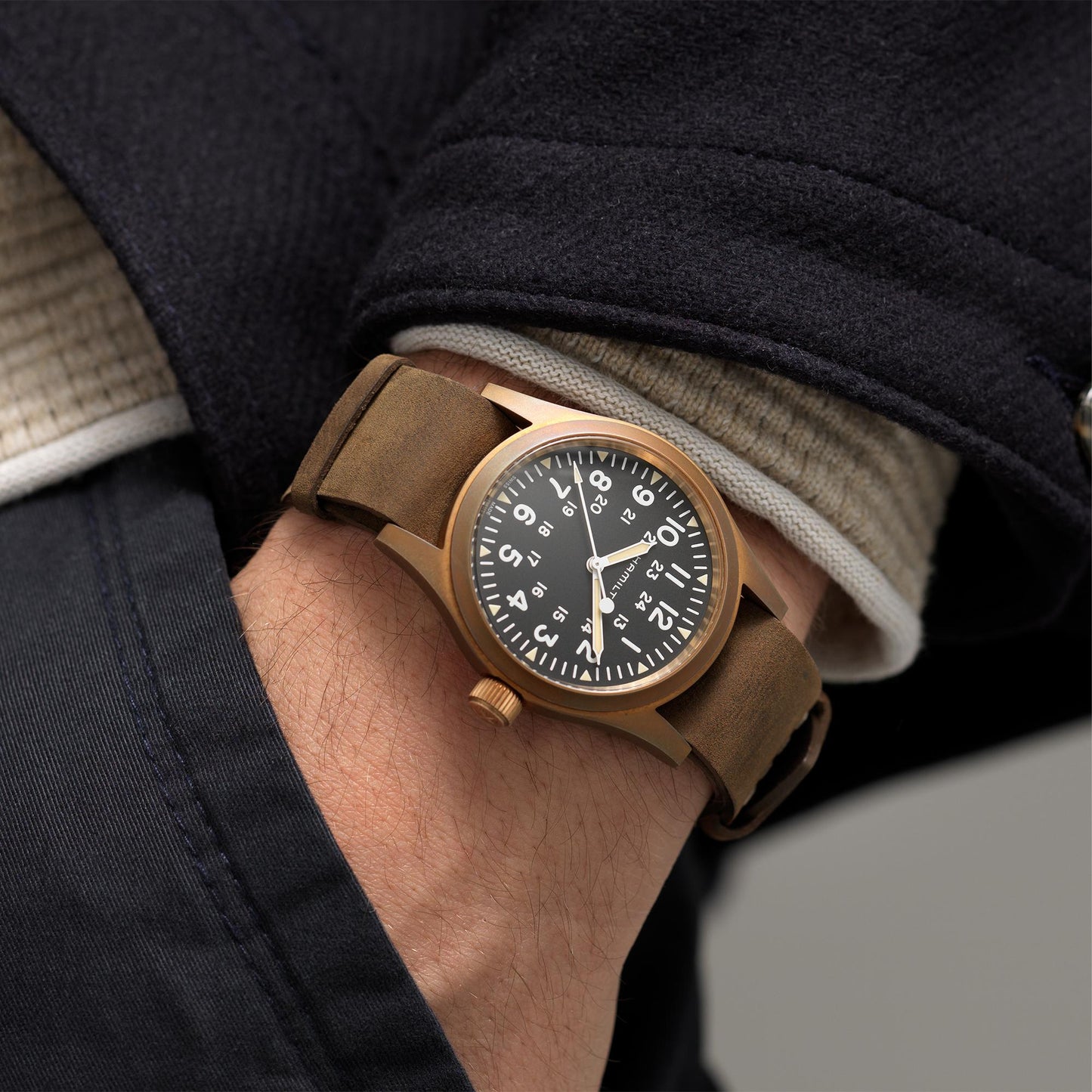 HAMILTON - Khaki Field Mechanical Bronze watch