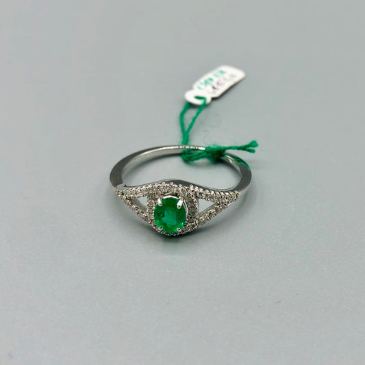 Valenza Jewels - Emerald and Diamond Ring